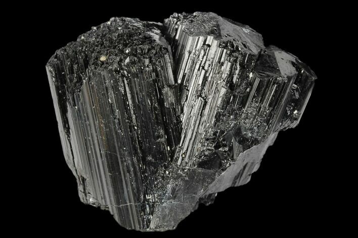 Terminated Black Tourmaline (Schorl) Crystal Cluster - Madagascar #174142